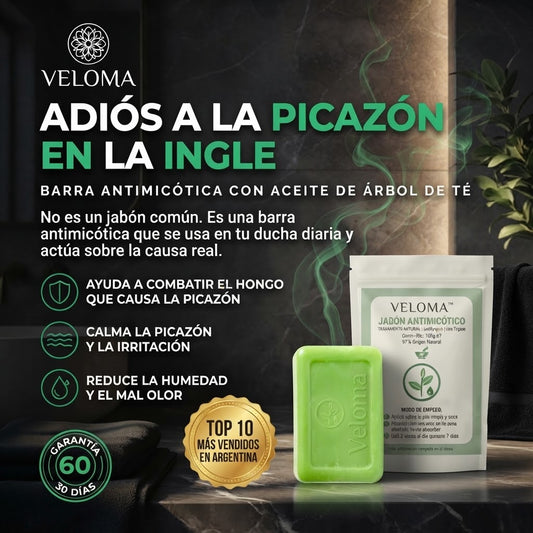 Barra antimicótica para problemas de Piel, Tiña inguinal y Hongos.